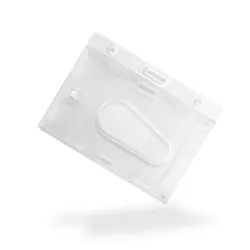 Rigid Enclosed Landscape ID Card Holders (Pack of 100)