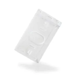 Rigid Enclosed Portrait ID Card Holders (Pack of 100)