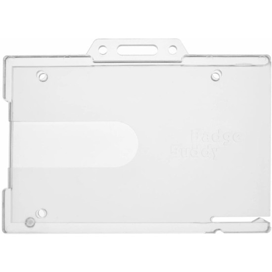 Badge Buddy Enclosed Landscape ID Card Holders (Pack of 100)