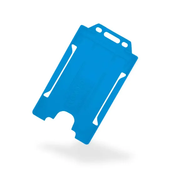 Evohold Light Blue Portrait Open-Faced ID Card Holders (Pack of 100)
