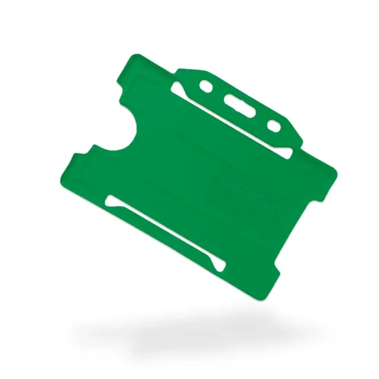 Evohold Light Green Landscape Open-Faced ID Card Holders (Pack of 100)