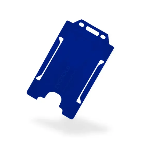 Evohold Navy Blue Portrait Open-Faced ID Card Holders (Pack of 100)