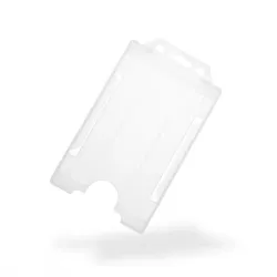 Evohold Clear Portrait Open-Faced ID Card Holders (Pack of 100)