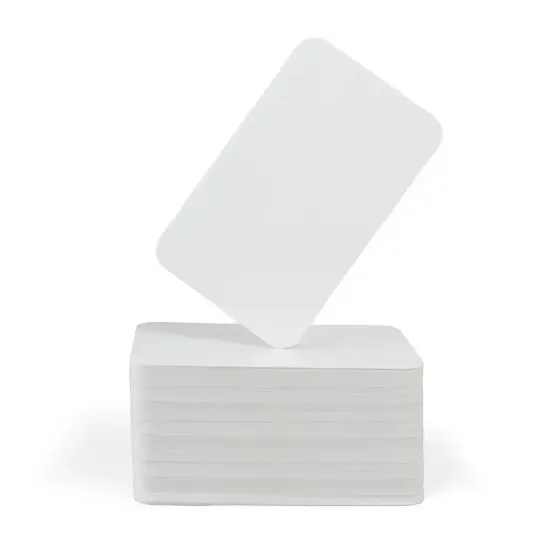 Blank Plain White Economy ID Cards (Pack of 500)
