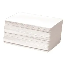 Blank Plain White PVC Plastic Cards - 760 micron (Pack of 100)