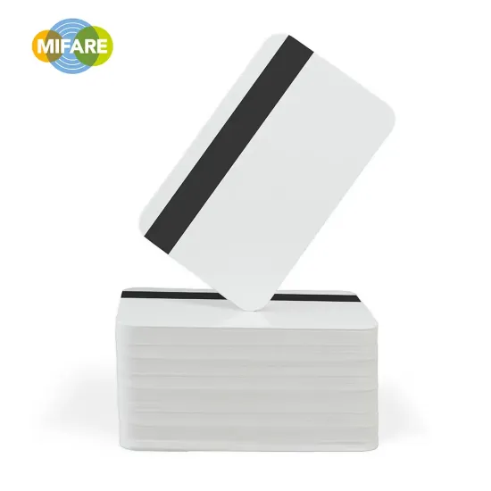MIFARE Classic® 1K EV1 NXP White Cards with Magnetic Stripe (Pack of 100)