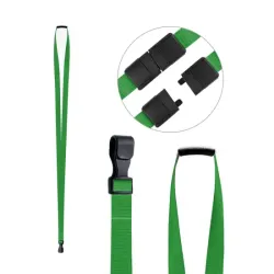 Light Green 10mm Economy RPET Lanyards with Plastic Clip (Pack of 25)