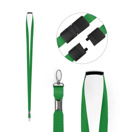 Light Green 10mm RPET Lanyards with Metal Lobster Clip (Pack of 100)