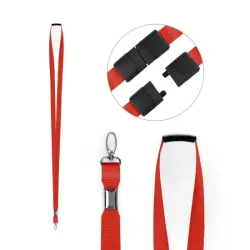 Red 10mm RPET Lanyards with Metal Lobster Clip (Pack of 100)