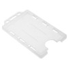 Clear Open-Faced Card Holder - Portrait